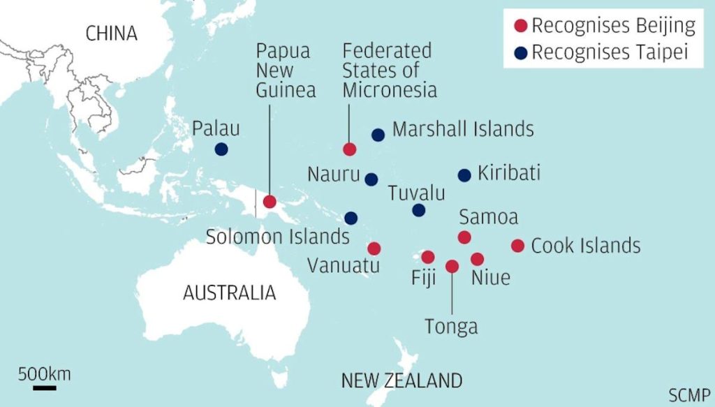 ردت الصين على أستراليا بشأن "الخط الأحمر" لجزر سليمان قائلة إن "المحيط الهادئ ليس الفناء الخلفي لشخص ما"