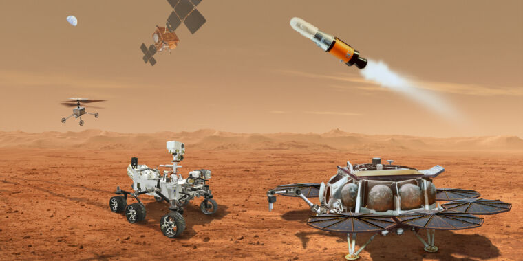 ناسا تراجع خطة عودة عينة المريخ لاستخدام طائرات الهليكوبتر