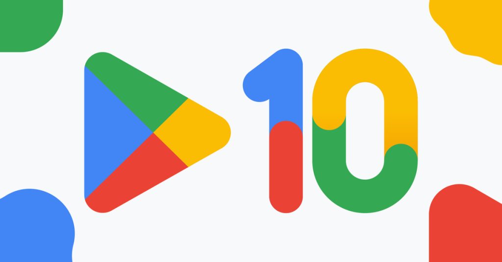 Google Play يحصل على شعار جديد بمناسبة الذكرى العاشرة لتأسيسه