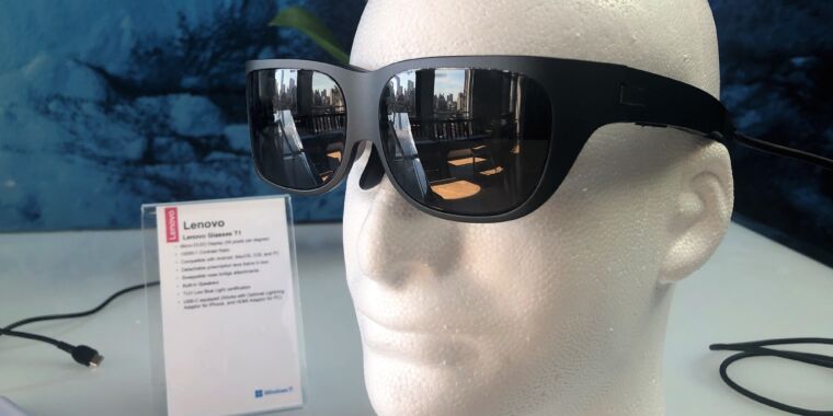 تعلن Lenovo عن نظارات AR للمستهلكين يمكنها ربط أجهزة iPhone