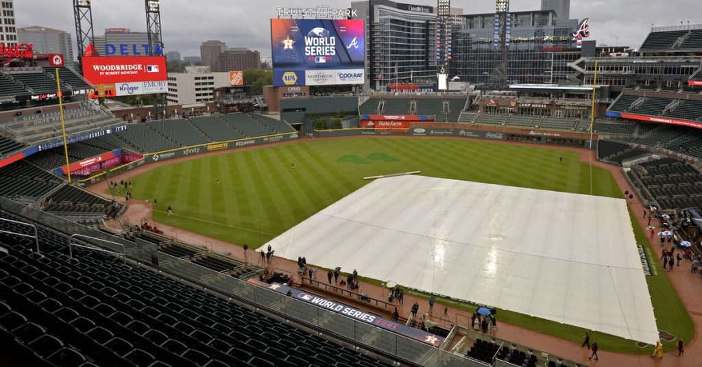 سيتم تأخير لعبة Braves، Phillies 2 بسبب المطر