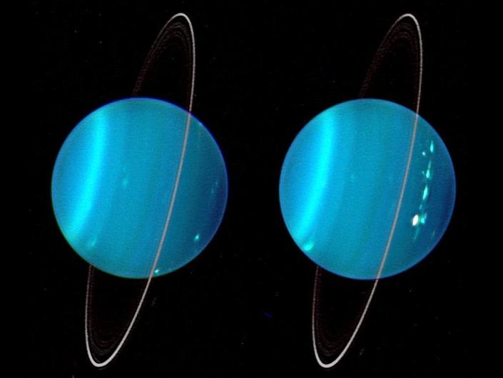 حلقات كوكب اورانوس ناسا PIA17306