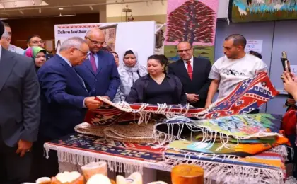 افتتاح معرض ديارنا للحرف اليدوية والتراثية بمكتبة الإسكندرية
