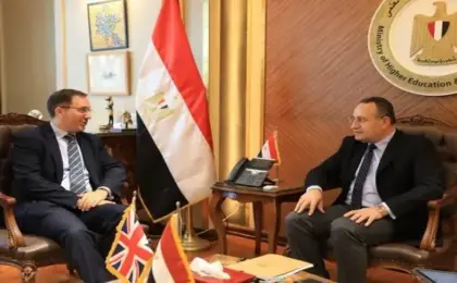 قنصوة: حريصون على توسيع التعاون مع المؤسسات البريطانية فى التعليم العالى والبحث العلمى